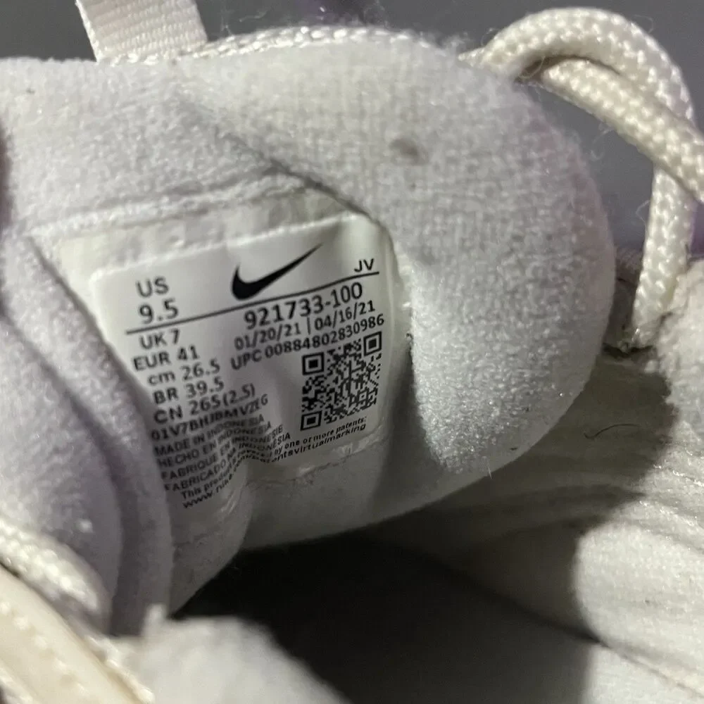 Nike Air Max 97 Shoes Size 9.5 Womens Triple White Platinum 921733-100 Sneaker